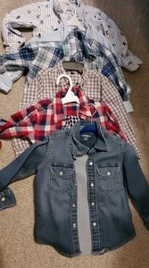 6 Toddler Boy Gap button downs Bundle